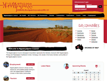 Tablet Screenshot of ngaanyatjarra.org.au